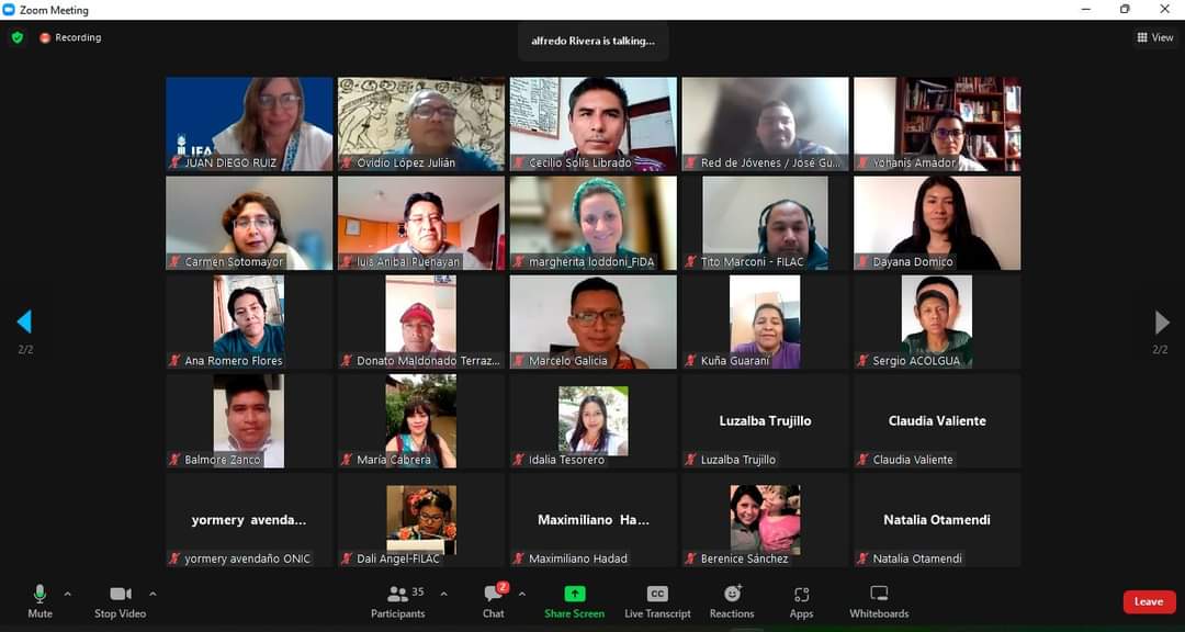 jose_rajia's tweet photo. 14/06/2022

#FIAY Consulta regional para la revisión de la Política de actuación del #FIDA en relación con los Pueblos Indigenas

#SoberaníaAlimentaria
#SomosIndigenas https://t.co/LkApZNJlRu