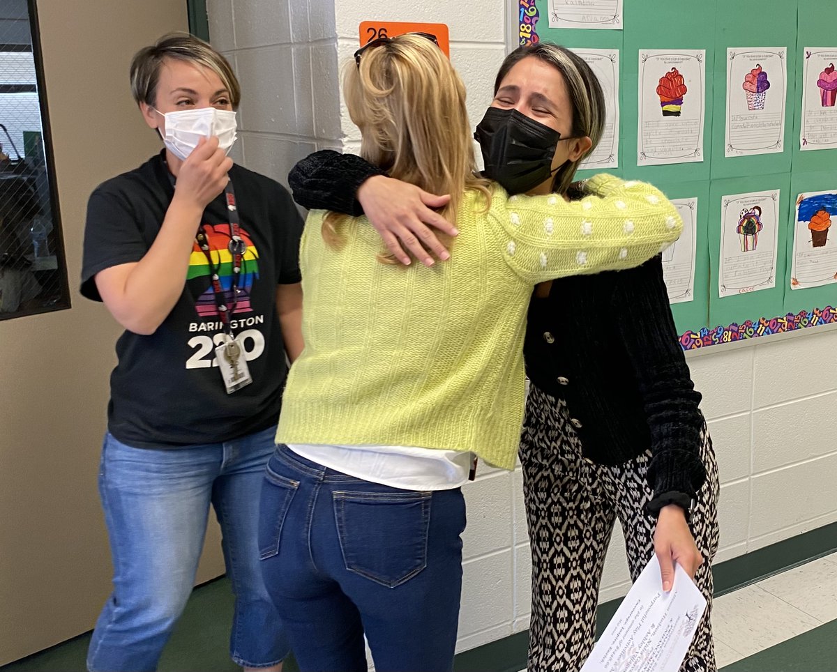 Barrington220EF's tweet photo. Congrats to Allison Hudson and Ashley Villagomez at Sunny Hill Elementary on their PIE Grant for Purposeful Play Activities and Materials. We can't wait to see how their project impacts students! #EF220 @barrington220 https://t.co/S3WF9beOPv