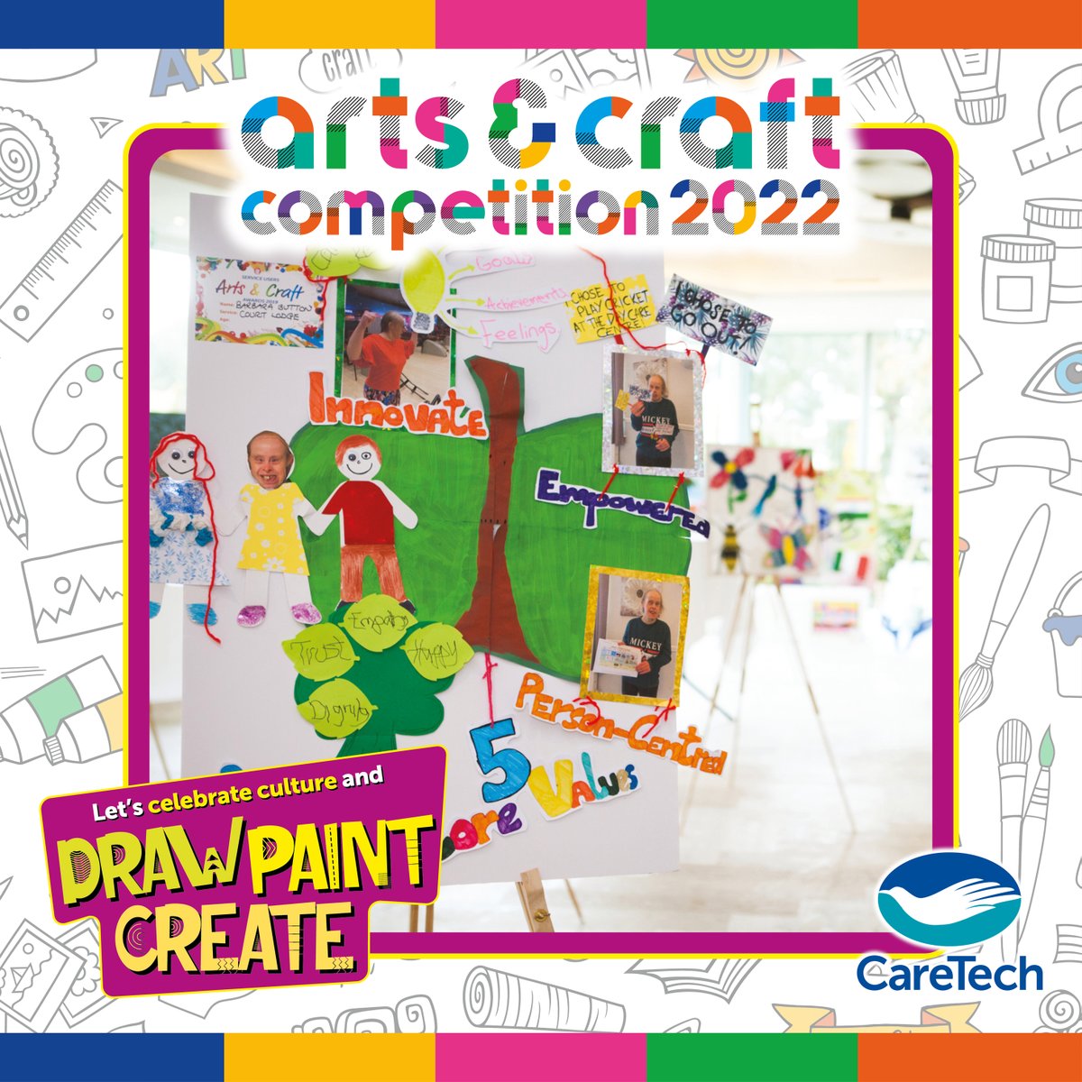 We're excited to be a part of this year's Arts &amp; Crafts Competition 2022.

This year's theme is Culture! We can't wait to see your amazing artwork.

#socialcare #health #mena