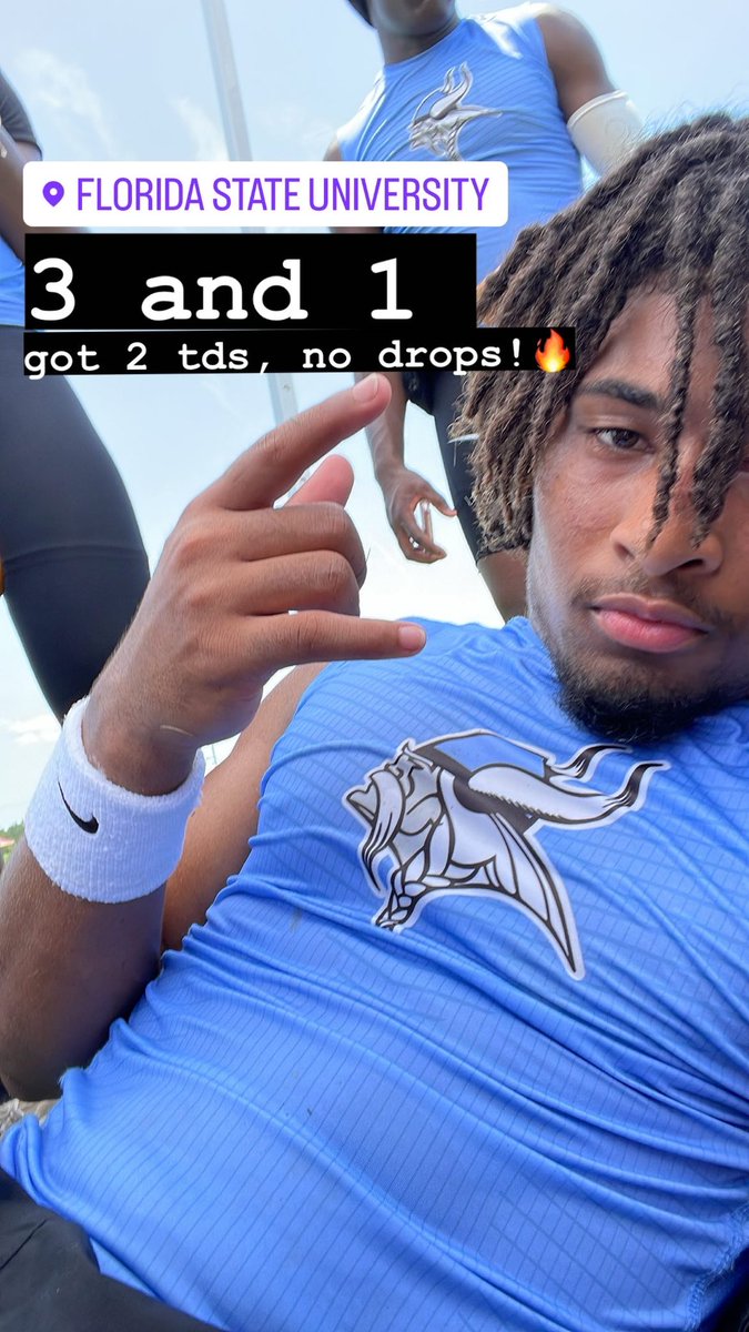 KeShunJohnson4's tweet photo. had a good day at florida st yesterday🙏🏽 https://t.co/8fIqGrb2fq