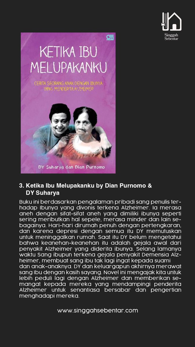 yoksinggah's tweet photo. Dijamin air mata kalian bakal berlinang ketika baca novel-novel tentang kisah perjuangan seorang Ibu ini 😭

#novel #ibu #duaibu #rinduibuadalahrinduku #ketikaibumelupakanku
#singgahsebentar https://t.co/oQft8Uoxcq