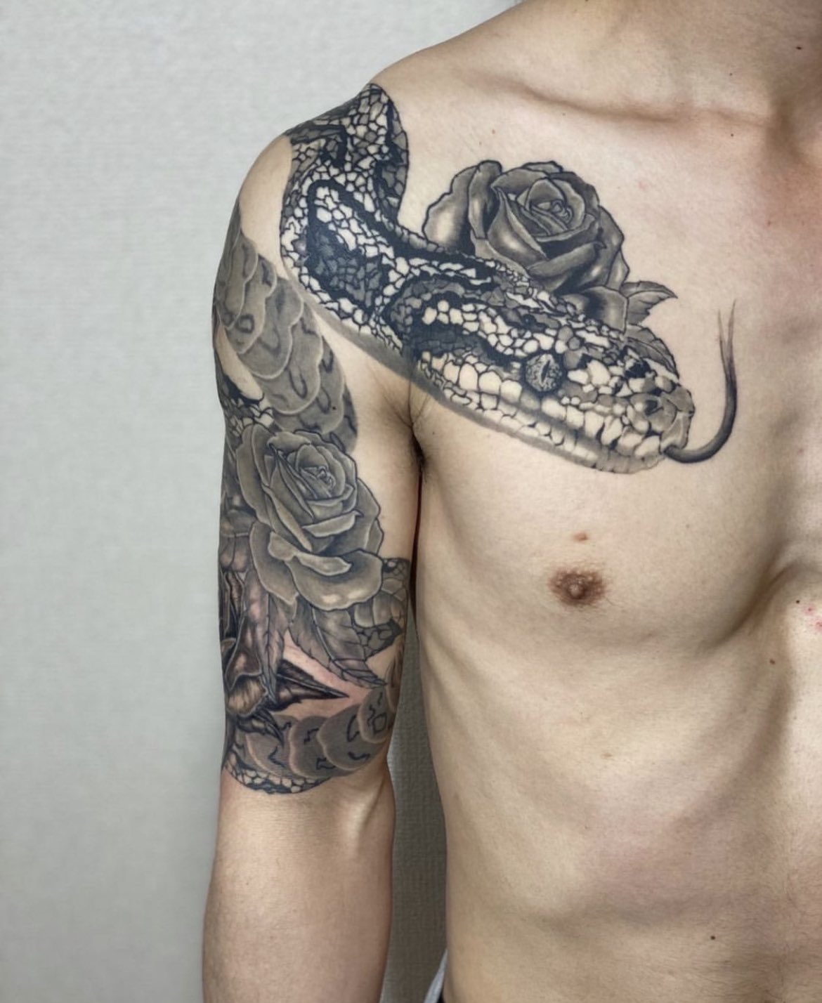 Voorkoms Shiv with Snake Men and Women WaterproofTemporary Body Tattoo   Amazonin Beauty