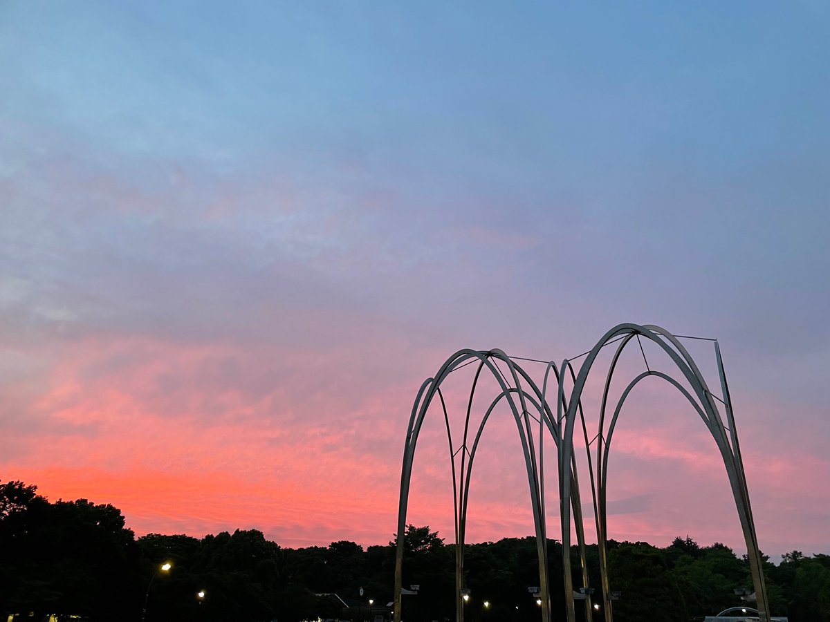 LeveColle's tweet photo. 夕暮れの光が丘。
空がほんのり赤い。
#イマソラ #いまそら https://t.co/CBmL2XzIuu