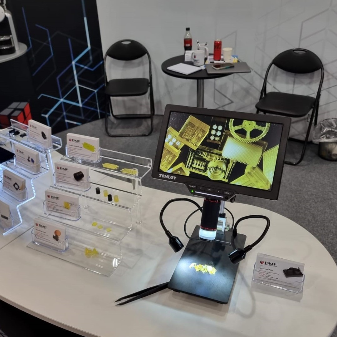 IPFLtd's tweet photo. @Adambloomfield is at the EPHJ precision expo in Geneva today, visiting @BMF home of Ultra-high resolution, accuracy and precision.

#ephj2022 #precision #3dprinting #technology #innovation #microparts #micro3dprinting https://t.co/Ro8y8Vg3UH