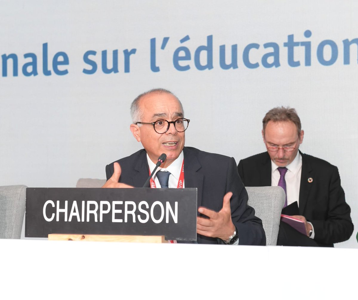 CH_Benmoussa's tweet photo. أكد صاحب الجلالة الملك محمد السادس نصره الله أن احتضان المملكة المغربية لفعاليات المؤتمر الدولي السابع لليونسكو لتعلم الكبار وتعليمهم يكرس انخراطها الفعلي في ترسيخ مبدأ التعلم مدى الحياة، https://t.co/Evwtjh3ZCD