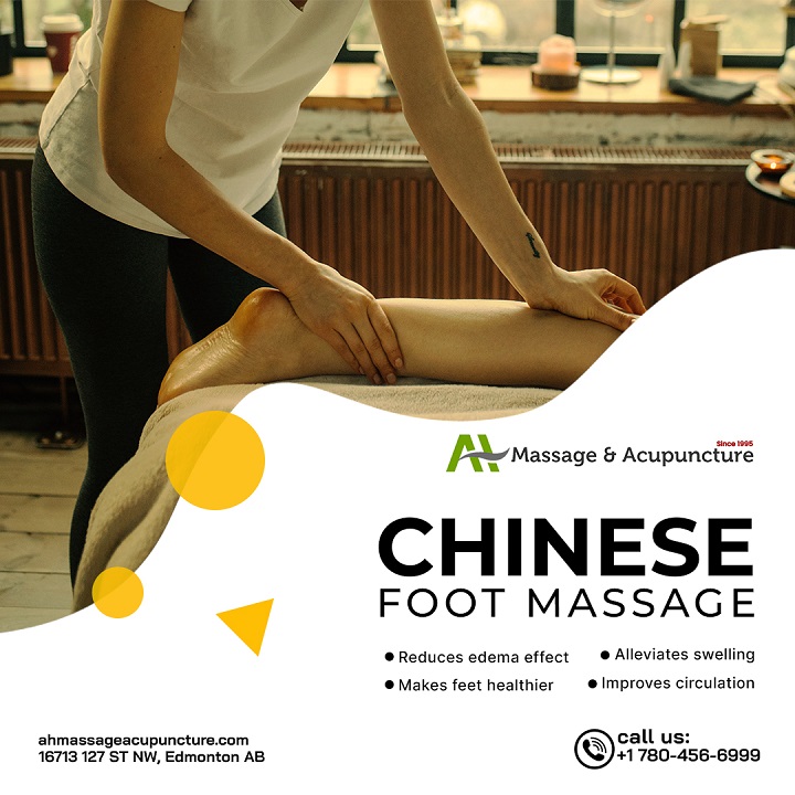 MassageAh's tweet photo. AH Massage &amp; Acupuncture offers the best traditional Chinese Foot Massage in North Edmonton. We help you to make your feet healthier and improve blood circulation. Visit https://t.co/70hAuA3FEk or call us now at 780-456-6999. https://t.co/4Qz7TNcsMe