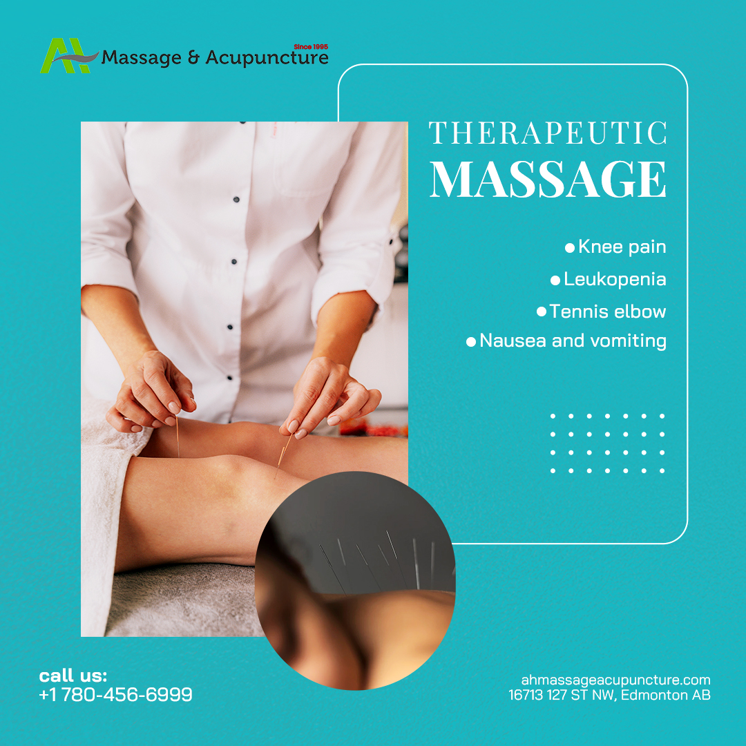 MassageAh's tweet photo. AH Massage &amp; Acupuncture offers the best therapeutic massage in North Edmonton. We help relieve pain and reduce stress. Visit https://t.co/K6NVkhnnn9 or call us now at 780-456-6999. https://t.co/bcPNWB3ACc