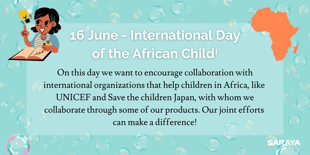 #SarayaWorldDays #InternationalDayoftheAfricanChild #AfricanChildDay