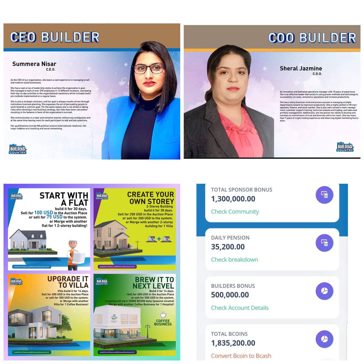 Ready to be part of the next big thing in NFT⁉️
Get involved today and be the first  to avail our packages to get bcash as a bonus 💲

1. Register to Builders Country
builderscountry.com/construct/root…

For more information: ⬇️
builderscountry.com
t.me/BuilderCountryl