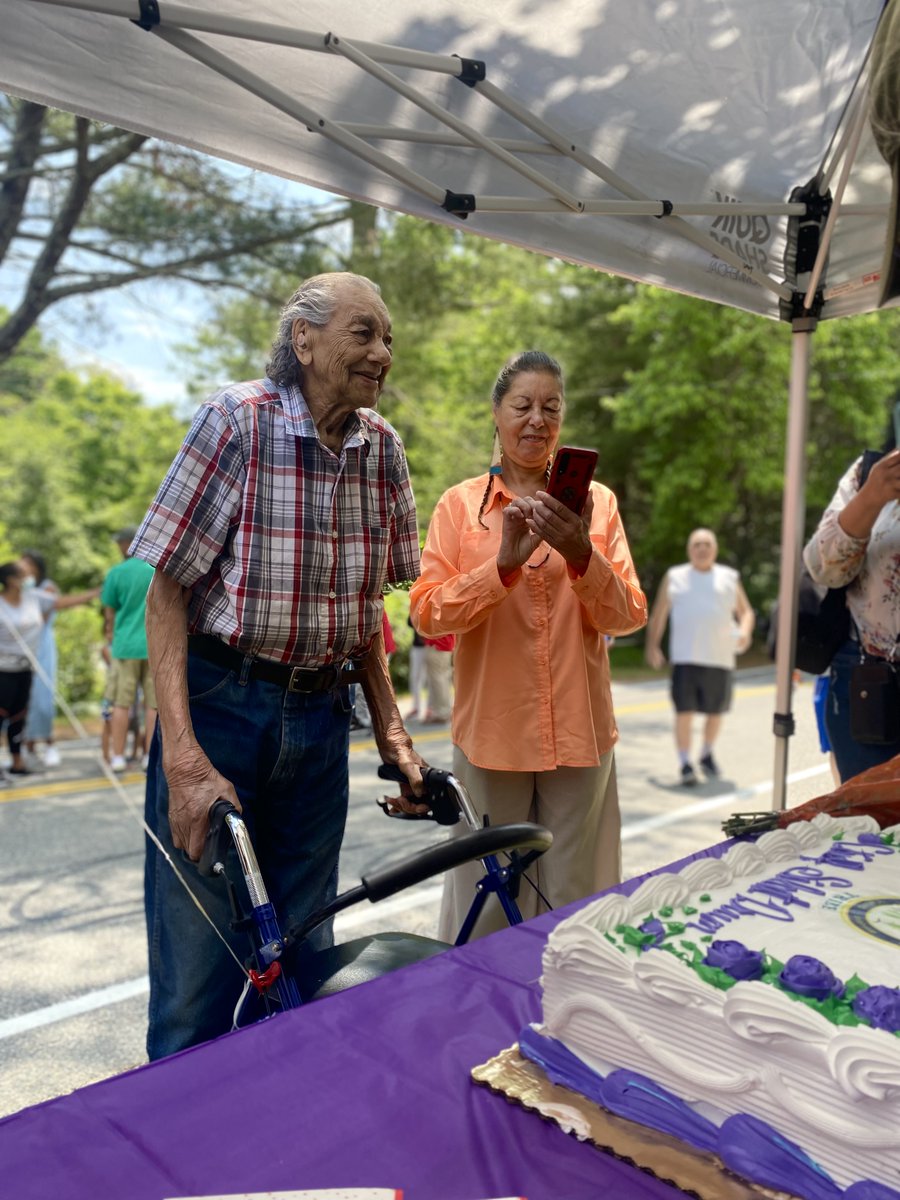 Happy 100th Birthday Chief "Silent Drum" Lopez! Thank you for all you have done for our tribal community!🎂🎈