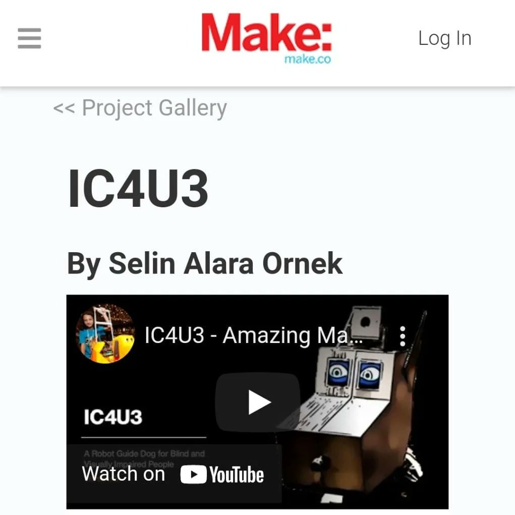 Selinoid2's tweet image. ic4u & I have been nominated for the Make 1st Amazing Maker Awards- Young Maker Category. make.co/contestants/ic… if you like what you see please vote.
#robotdog #robotguidedog #AI #makersgonnamake #technology #maker #makemagazine #amazingmaker #make #makerfaire @make #robotics