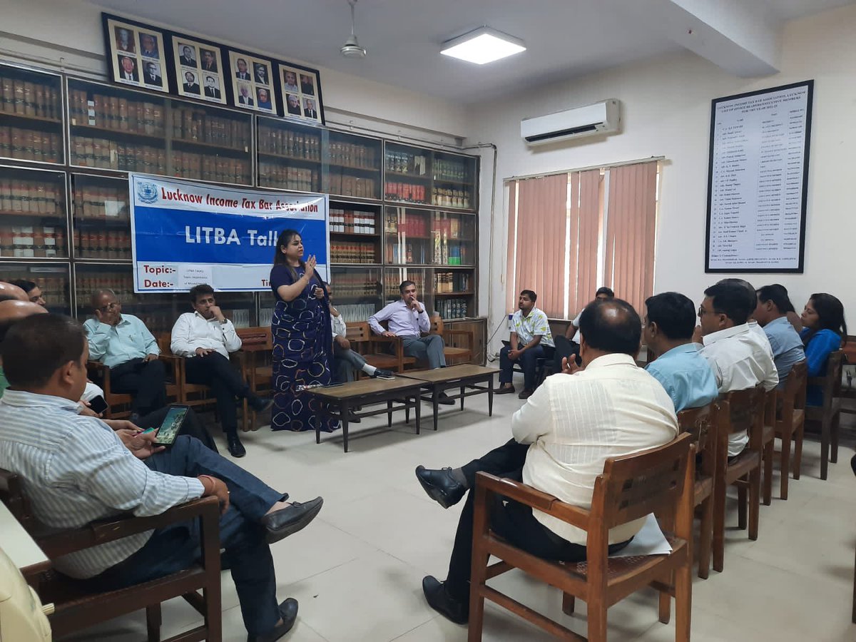 ITBarLucknow's tweet photo. 9th edition of LITBA talk was organised on ‘Mental Health’ on 15.06.22 by @ITBarLucknow 

It was an eye opener &amp; a thoughtful informative session, conducted by Ms Farah Sarosh

Thank you to the members of @LCAS1998 &amp; LCATPA for accepting the invitation &amp; attending the session https://t.co/6jqMuf7nBd