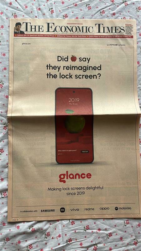 Priya08400872's tweet photo. The whole world should know that #GlanceDidItFirst ahead of the sillicon valley giants....they are making india proud https://t.co/IqsEZMZlfc