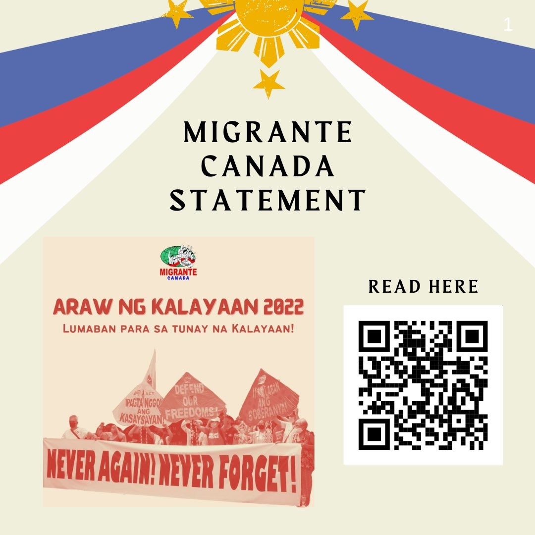 Anakbayan Ottawa #RejectMarcosDuterte tweet media
