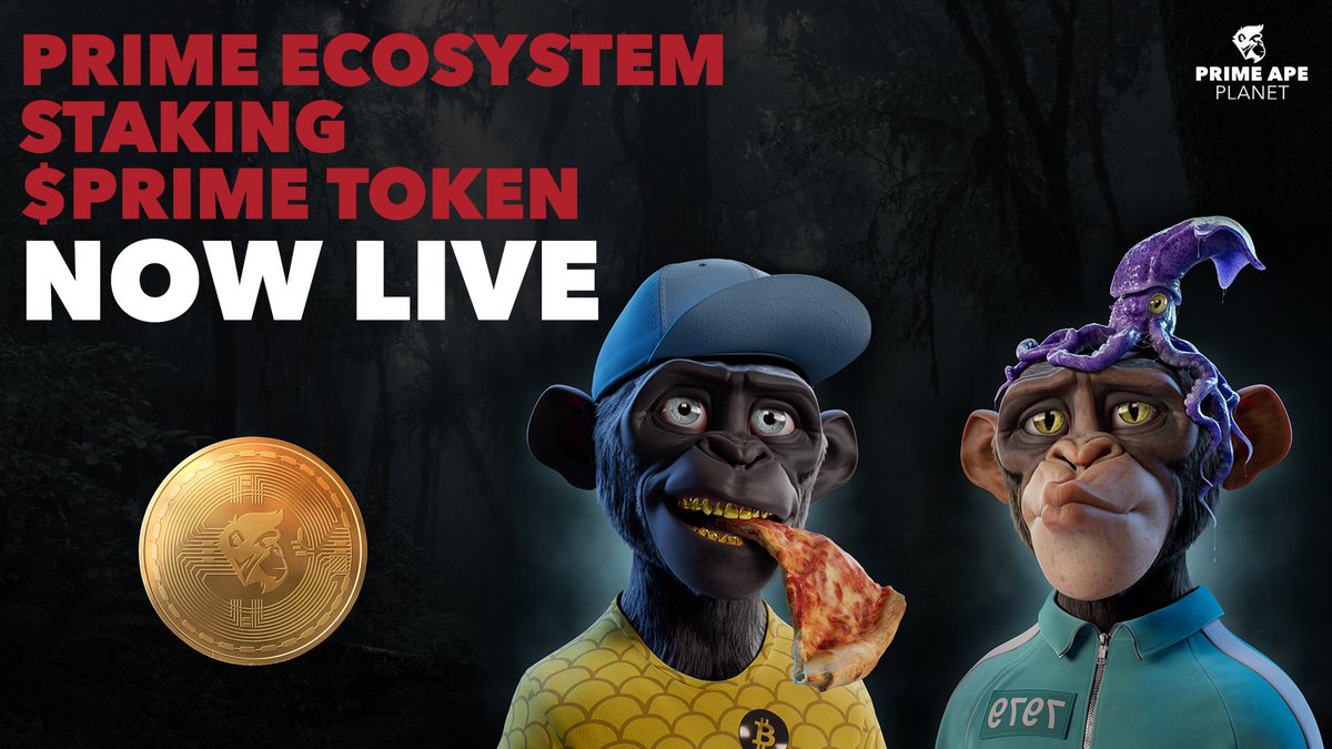 Holders Giveaway! 

Great work getting here together with us Prime Fam, its been a long and tough journey but we will not stop building! 

Ecosystem, $PRIME Token, Staking, All Live Now!

1 winner for 1 PAP and 1 PKP

- Like, RT and tag your friends
- 48 hours