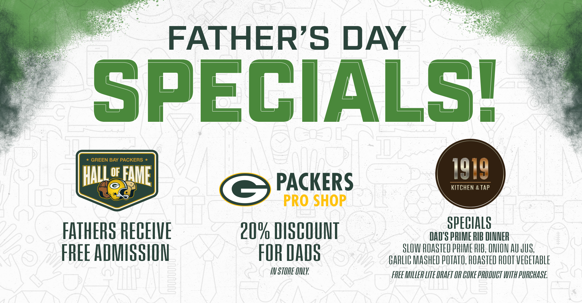 packers pro shop 20 off