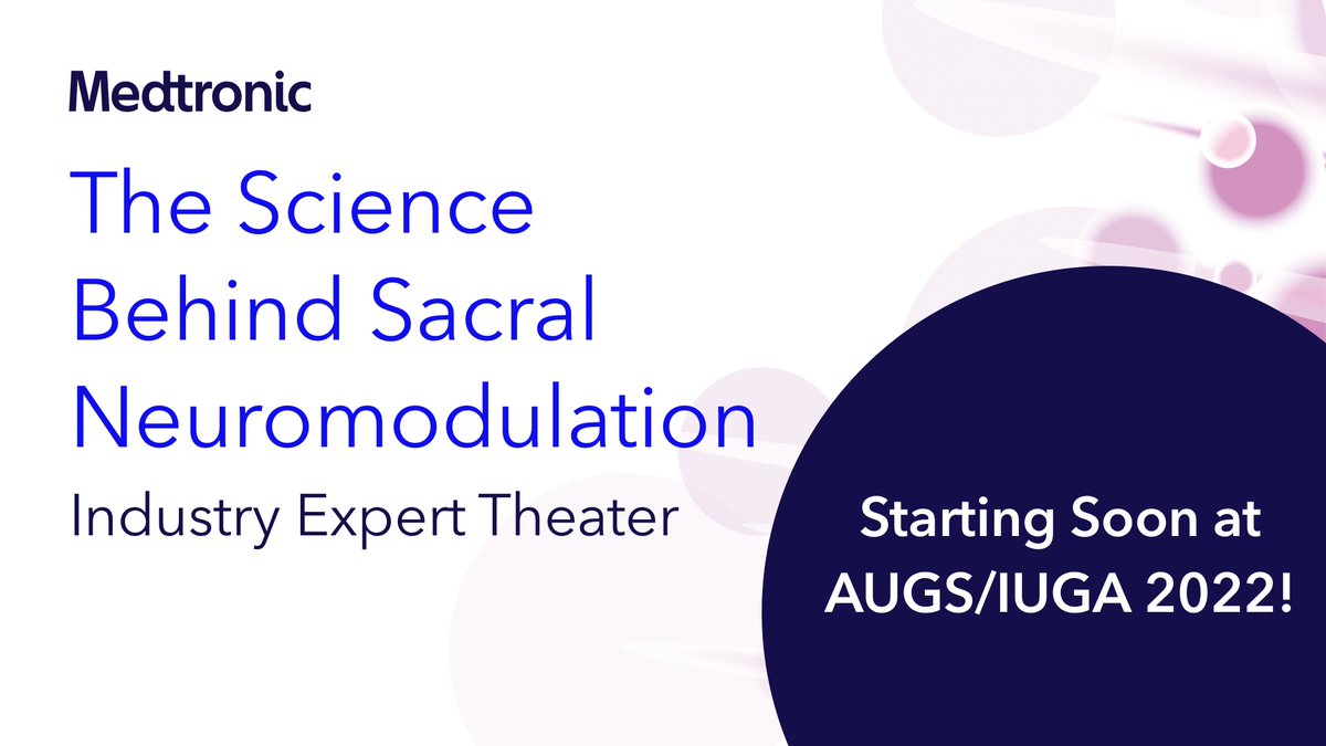 MDTPelvicHealth's tweet photo. We'll be starting in about an hour, it's not too late to head over to our Industry Lunch today at 12:45 in Ballroom BC, and learn more about how our 25 years of experience in sacralneuromodulation makes a difference for your patients. #NextGenSNM https://t.co/srFDMUmmS7