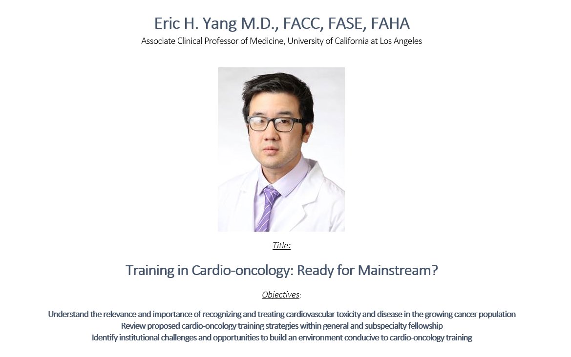 Huge thank you to <a href="/datsunian/">Eric H Yang, MD</a> for giving an excellent grand rounds this morning on #cardiooncology. Take home points:

🫀 Specialized knowledge of cardio-oncology helps to change management 

🫀Integration is needed in cardiology fellowship training