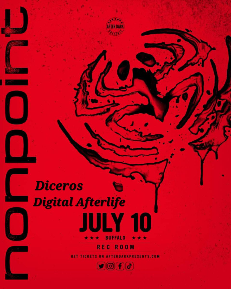 My band <a href="/DigitAfterlife/">Digital Afterlife</a> is opening for <a href="/nonpoint/">Nonpoint</a> on July 10th at <a href="/RecRoomBuffalo/">RecRoomBuffalo</a>!

- Who could use a ticket???