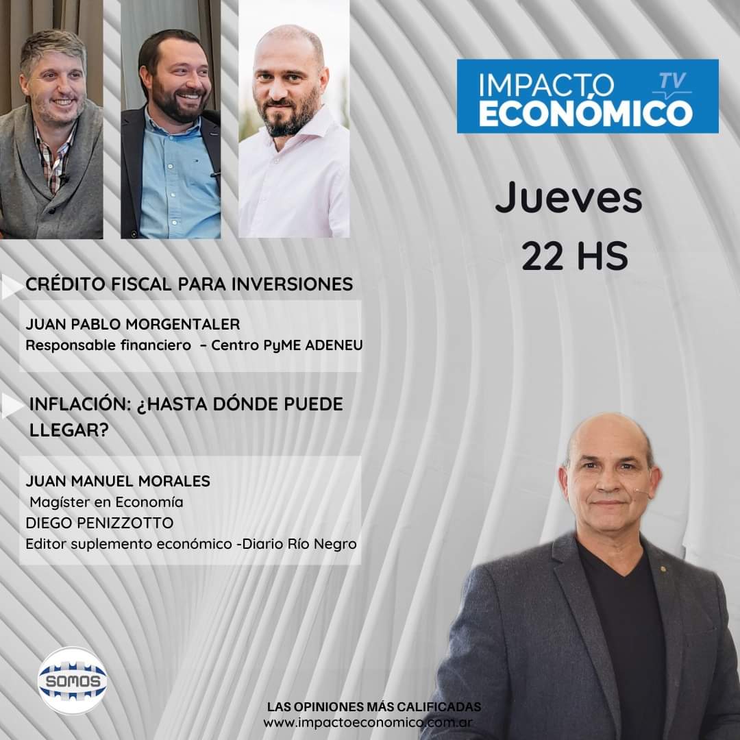 En Impacto Económico TV, conversando sobre el Programa de Reactivación Productiva y Turística, gran herramienta de alivio fiscal y fomento de inversiones para aquellas empresas que invierten en la provincia de Neuquén.