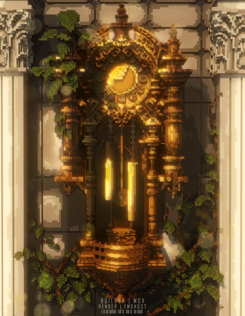 #minecraft建築コミュ #Minecraft #minecraftbuilds 
a clock🤤