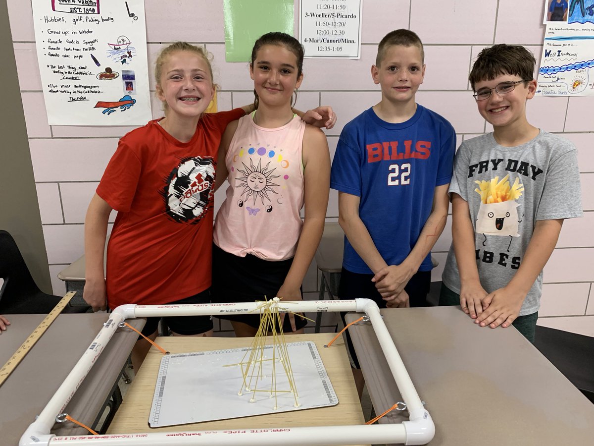MissG5th's tweet photo. Can you build a structure out of marshmallows and spaghetti that could survive an earthquake? These kids can! https://t.co/Em3XEiUJLM