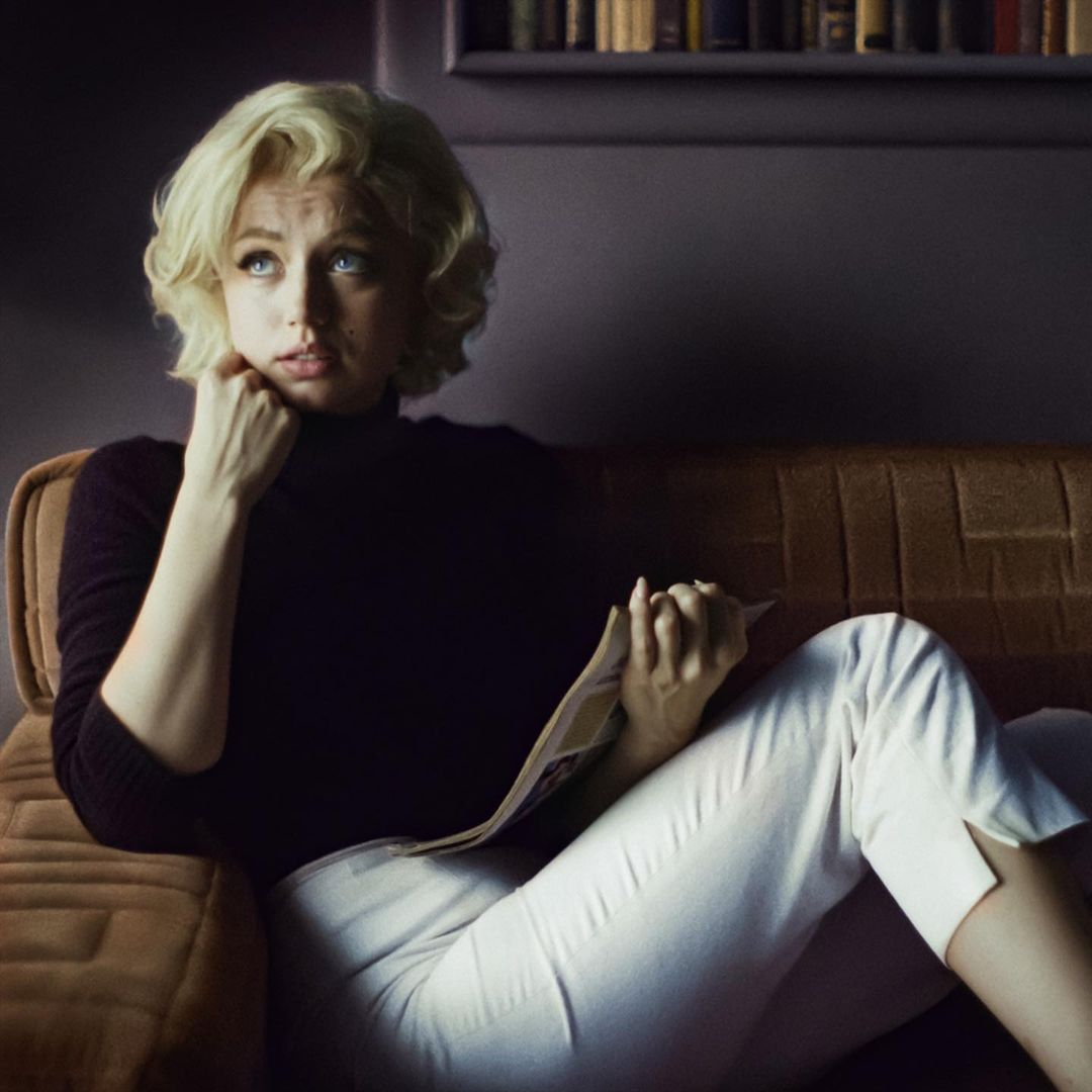 cinemascuro's tweet photo. First look at Ana de Armas as Marilyn Monroe in #Blonde (2022) https://t.co/gmns6438G2