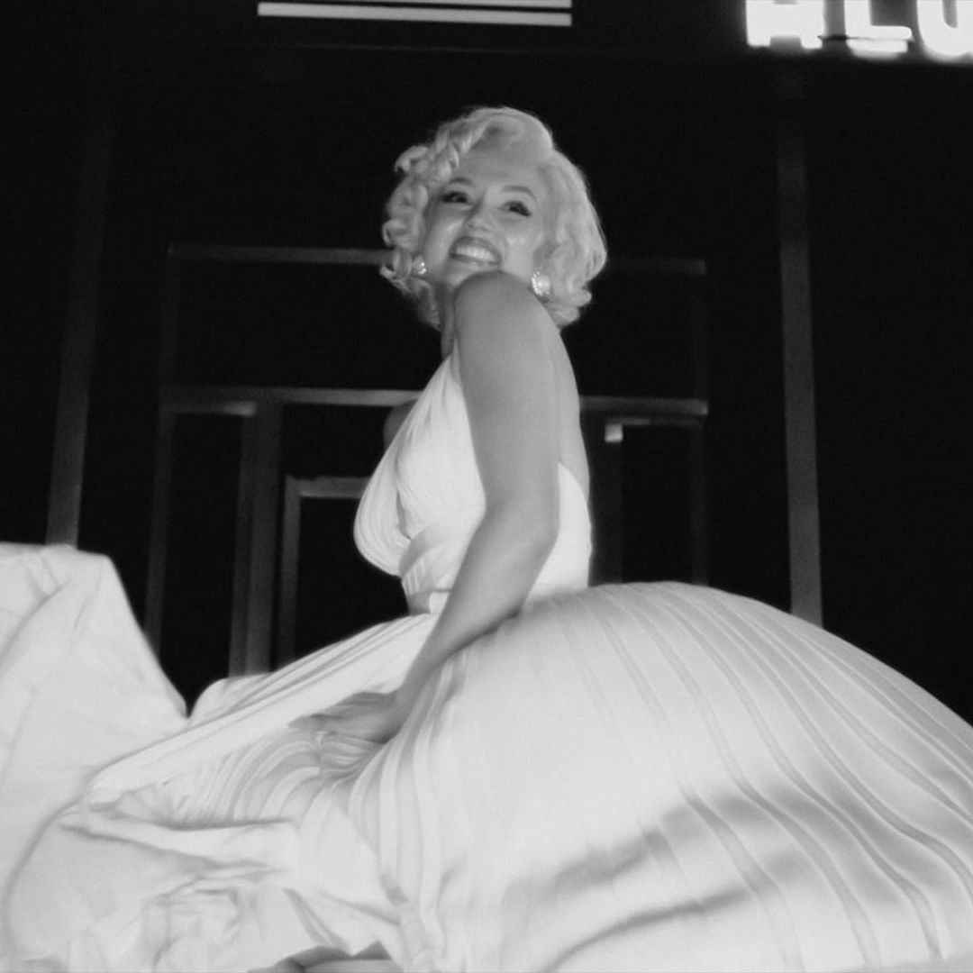 cinemascuro's tweet photo. First look at Ana de Armas as Marilyn Monroe in #Blonde (2022) https://t.co/gmns6438G2