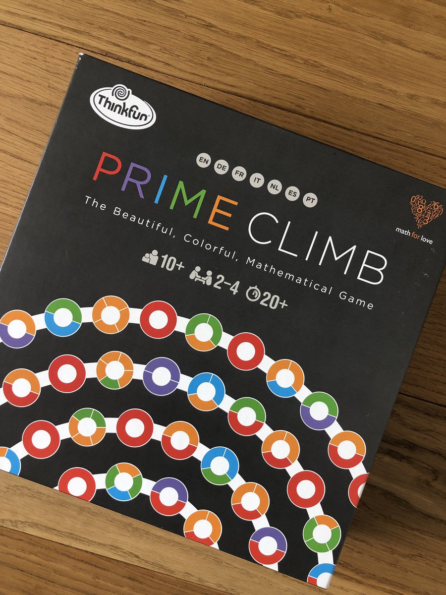 Finally bit the bullet! Looking forward to some post #PYPX fun with this in a couple of weeks #primeclimb #numbersense #pypmath @MathforLove @Nicola_EduCoach you’ll love this game 😄