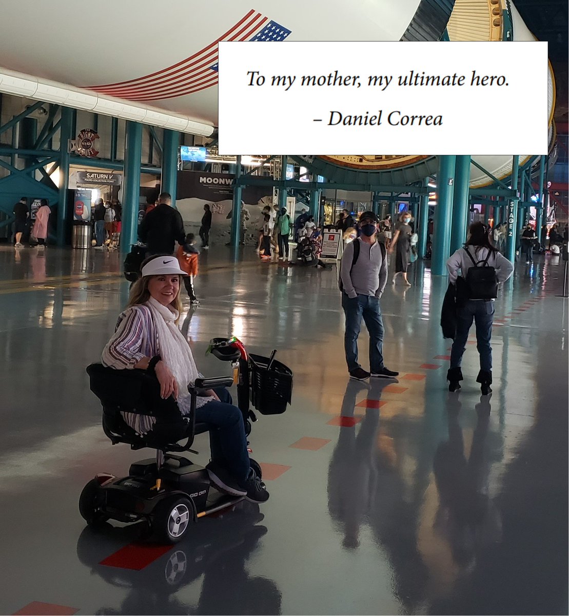 danielgarax's tweet image. The dedicatory of my recent book which will be published with one of the most prestigious editorials (#PacktPub) soon. My mom has suffered polio almost his entire life. She is the bravest person I have known. Last year she made her dream of visiting @ExploreSpaceKSC. Love u mom!