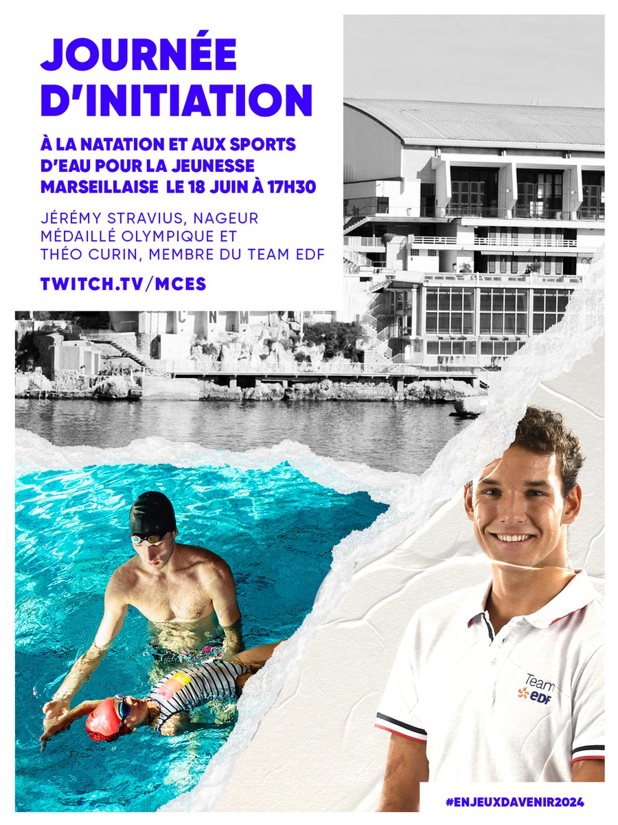 Retrouvez nous dès samedi à 17h30 pour un live autour du concept #enJeuxdAvenir2024 avec nos amis d'@energiedusport  !

De nombreux invités seront avec <a href="/MCES_Packo/">MCES Packo MUG</a> !
Parmi eux <a href="/TCurin/">Tania Curin</a> de la team EDF et <a href="/StraviusJs/">Jérémy Stravius</a> 😱

 🏊 #EnergieduSport
