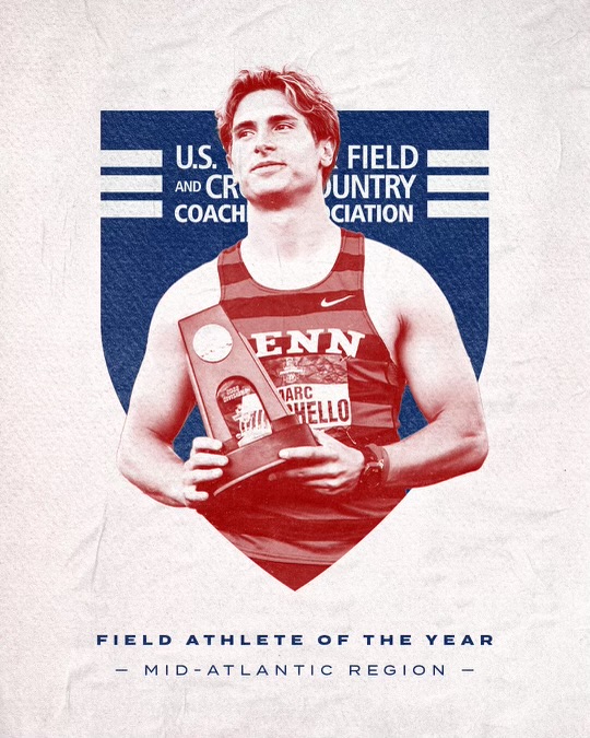 𝙍𝙀𝙂𝙄𝙊𝙉𝘼𝙇 𝙁𝙄𝙀𝙇𝘿 𝘼𝙏𝙃𝙇𝙀𝙏𝙀 𝙊𝙁 𝙏𝙃𝙀 𝙔𝙀𝘼𝙍

Congratulations to <a href="/minichello_/">Marc A</a> on being named the <a href="/USTFCCCA/">USTFCCCA</a> Mid-Atlantic Men's Field Athlete of the Year!

📰bit.ly/3mVTECA

#ThePursuit | #FightOnPenn
