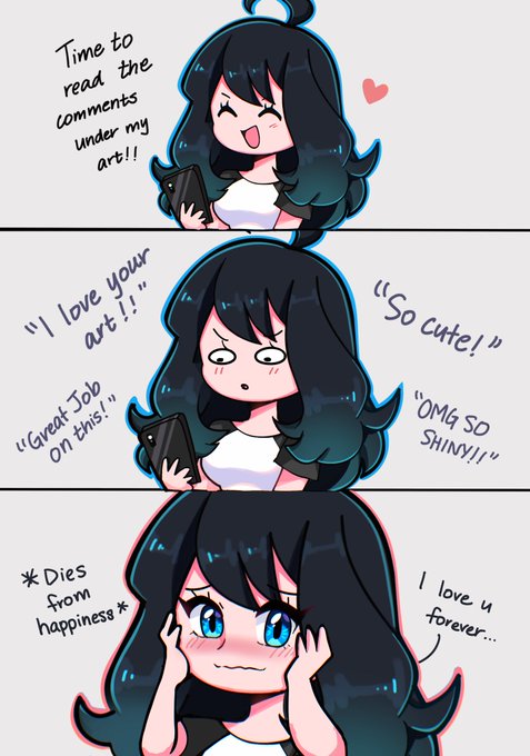 My reaction to reading ur comments under my art: 