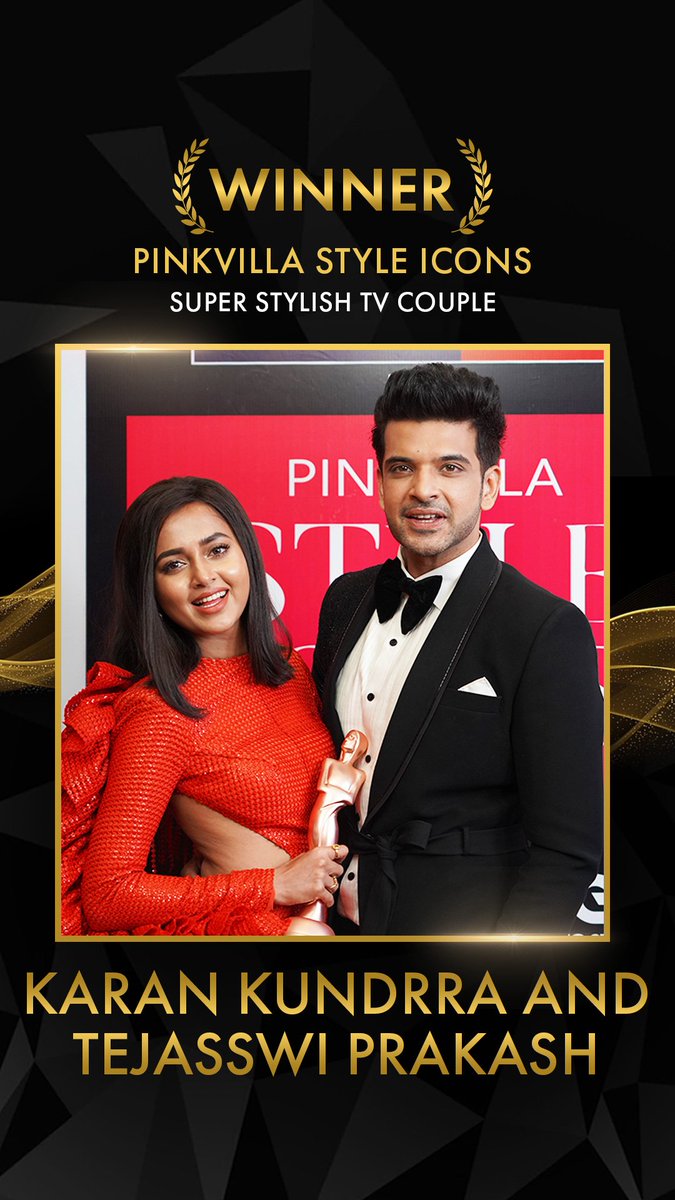 The couple who has won everyone’s hearts and have looked stylish while doing so! <a href="/kkundrra/">Karan Kundrra</a> and <a href="/itsmetejasswi/">Tejasswi Prakash</a> win the Pinkvilla Super Stylish TV couple award tonight ❤️😍

#TejRan #TejasswiKundrra #KaranKundrra #tejasswiprakash #pinkvillastyleicon #pinkvilla