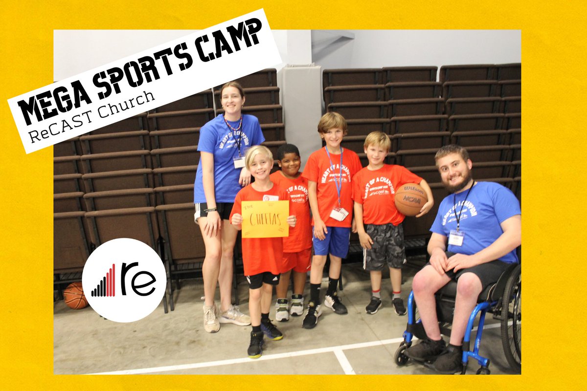 ReCASTChurch's tweet photo. Sports Camp!  We have had fun in our huddles and teams.  Check out these awesome campers and fantastic coaches. https://t.co/cmhOYTDtFS
