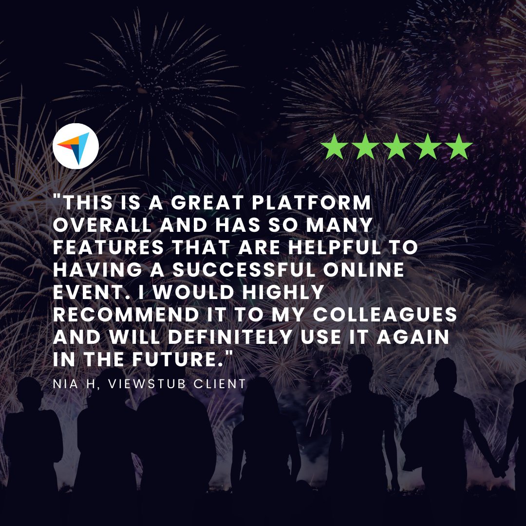Thank you, Nia, for taking the time to write such an honest review, we appreciate it greatly!

#events #5starreview #customerfirst #eventplatform #eventsoftware #eventproducer #eventpromoter #ppvticketing #eventmarketing #livestream #hybridevent