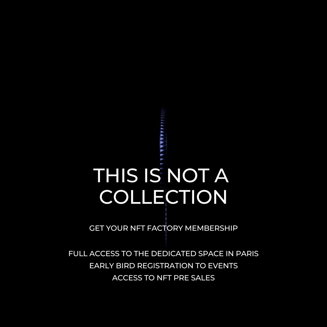 Ready to become a member of the NFT Factory? 
The <a href="/NFTFactoryParis/">NFT Factory Paris</a> is dropping its membership token next week! Apply below for the allowlist before Friday, June 17!  👉bit.ly/allowlist-form