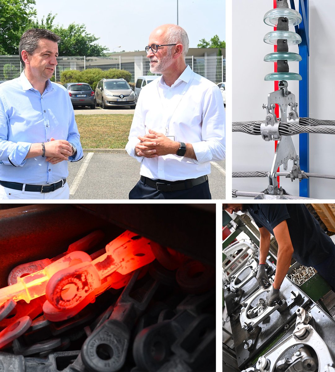 SteMetropole's tweet photo. [Fierté] Saint-Étienne Métropole fière de son #industrie ! L'entreprise #Dervaux Scicame Group, acteur majeur de l'électricité dans le monde fête ses 100 ans ! Basée au Chambon-Feugerolles, l'entreprise emploie 130 personnes et connait une croissance de 10 % ! #SaintEtienne https://t.co/PU5K46SMr1