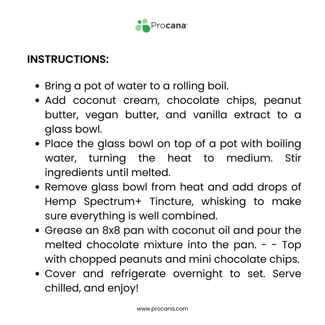 procana's tweet photo. Do you know that today is National Fudge Day? What better way to celebrate than by making a delicious and healthy peanut butter CBD fudge! Check out the recipe at https://t.co/HHxC145zbL.
#fudge #chocolate #cbdinfused #fudgerecipe #recipe #cbdoil #cbd #cbdshol #cbdlife https://t.co/ZSw2N2vlDp