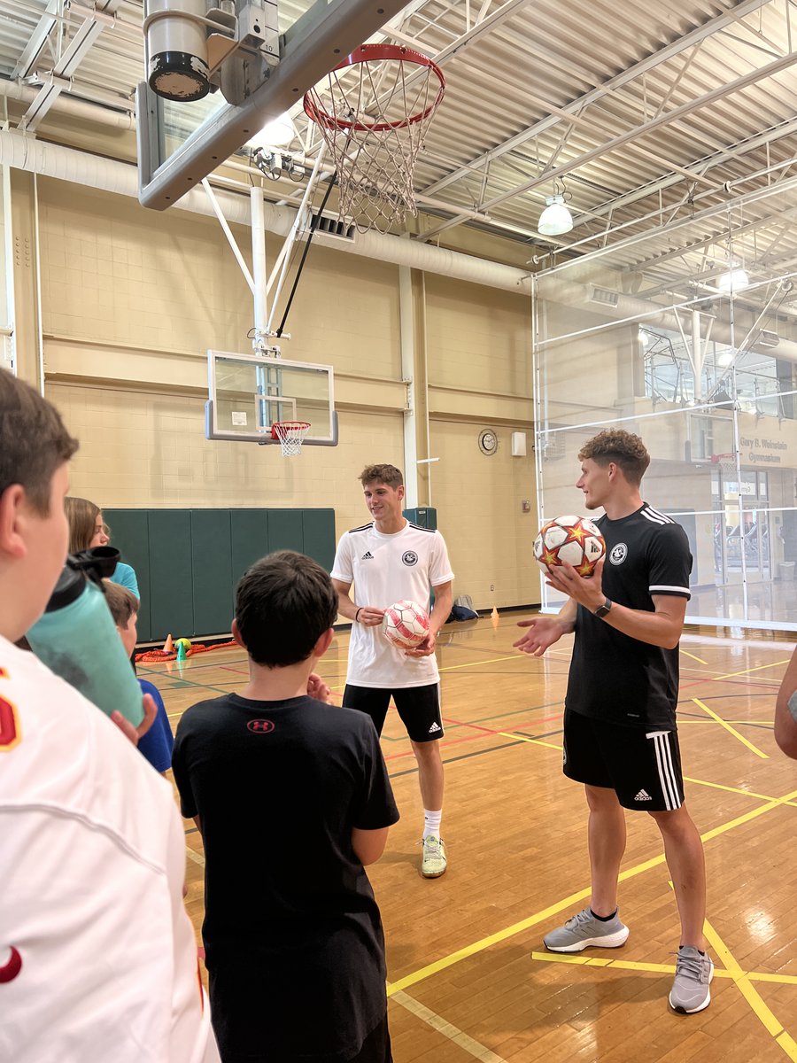 Yesterday, <a href="/toby_sims/">Toby Sims</a>  and <a href="/lukebiasi11/">luke biasi</a> had a blast visiting summer camp at the Wilfred R. Cameron Wellness Center in Washington, PA! The kids got a chance to play games and learn some soccer skills from the pros! 
#HOUNDTAHN