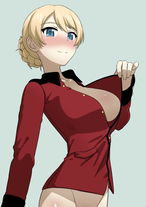 ガルパン久し振りに見ようと思ったらアマプラから外れてたので悲しみでダージリン描いた 