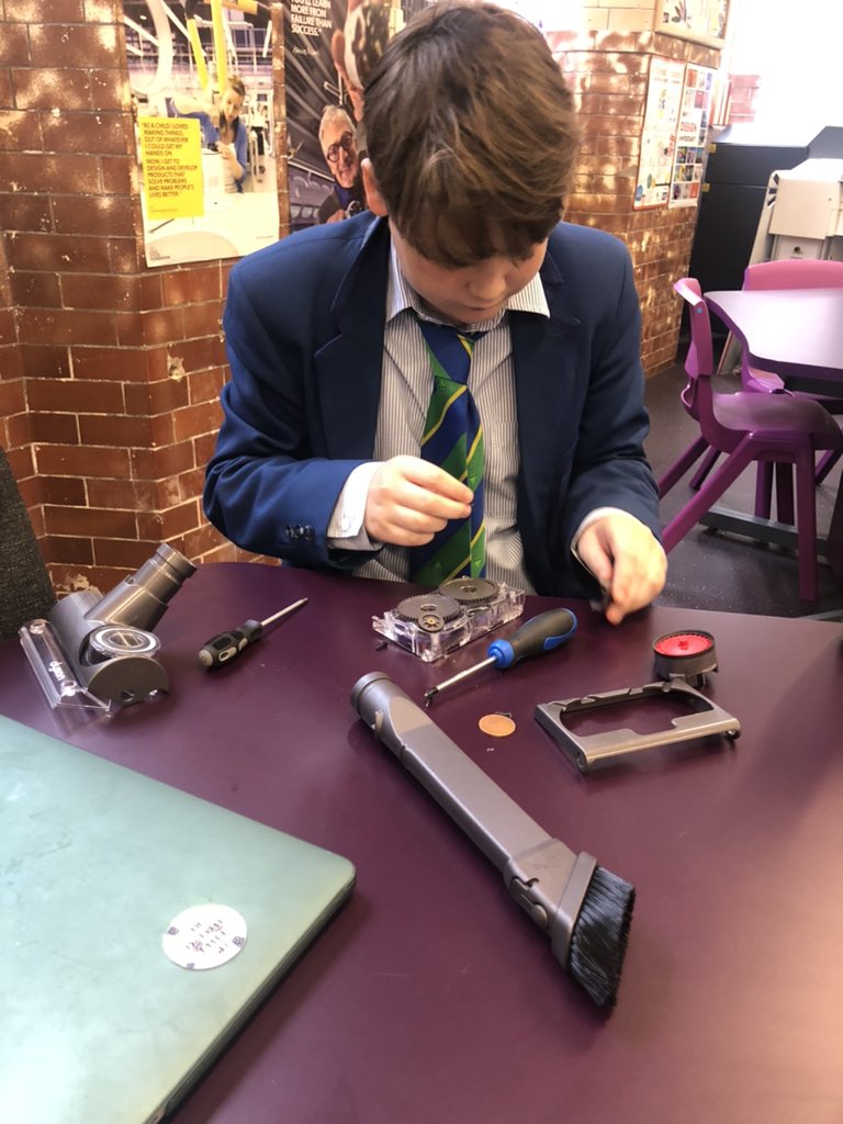 Taking apart and putting back together small mechanisms from the Dyson Engineering box. Great dexterity and logical thinking required! The winner is….Taylor! #Dysonengineering #toolskills #maidavaleschooldt #year7