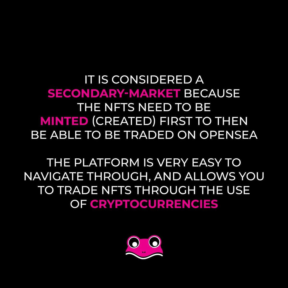 pinkfrog_io's tweet photo. Part.1

Have you ever heard of #opensea ?
The N.1 Marketplace to buy and sell NFTs.

Tell us your thoughts in the comment section below 👇🏻

Follow 👉🏻@pinkfrog.io
Follow 👉🏻@pinkfrog.io
Follow 👉🏻@pinkfrog.io

Be part of our community
Be part of the future https://t.co/DLOhewJ1We