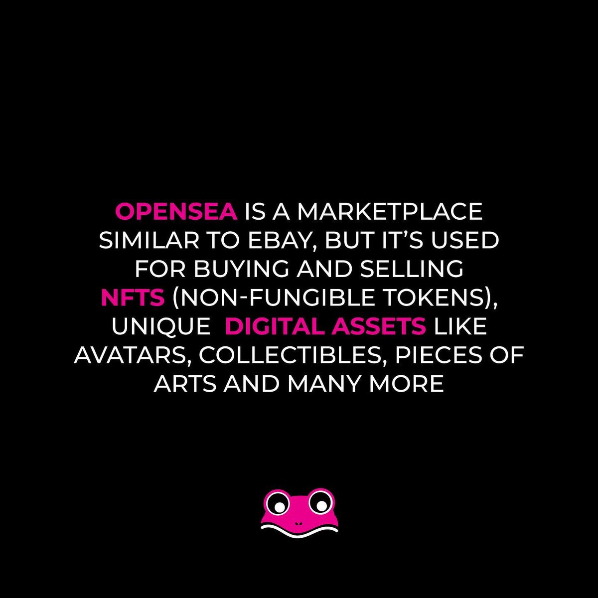 pinkfrog_io's tweet photo. Part.1

Have you ever heard of #opensea ?
The N.1 Marketplace to buy and sell NFTs.

Tell us your thoughts in the comment section below 👇🏻

Follow 👉🏻@pinkfrog.io
Follow 👉🏻@pinkfrog.io
Follow 👉🏻@pinkfrog.io

Be part of our community
Be part of the future https://t.co/DLOhewJ1We