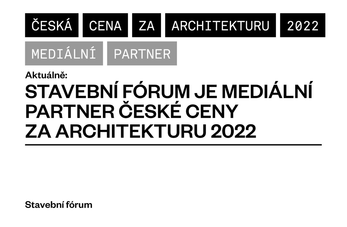 StavebniForum's tweet photo. Stali jsme se mediálním partnerem České ceny za architekturu 2022. Jde o soutěžní přehlídku nejlepších realizací postavených na území České republiky v období posledních 5 let. Prestižní soutěž pořádá Česká komora architektů, která letos slaví 30 let: https://t.co/WoLynuP233. https://t.co/BmtBlMwqOk