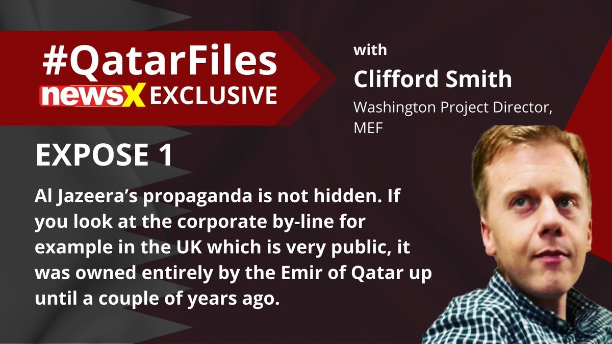 NewsX's tweet photo. #QatarFiles | 'Al Jazeera’s propaganda is not hidden.' Clifford Smith @CliffSmithZBRDZ on #NewsX
#QatarFiles #NewsX #ExposeQatar #QatarExposed #BoycottQatar2022 #BoycottQatarAirways https://t.co/R0LxTJzsVD