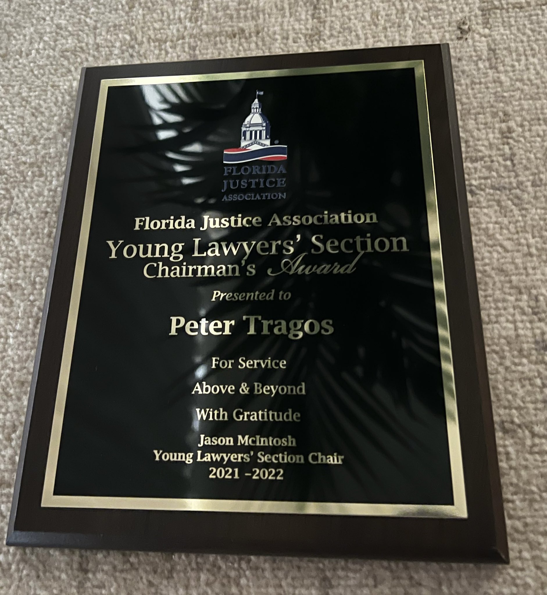 Lawyer You Know on Twitter "Yesterday, attorney Peter Tragos, was