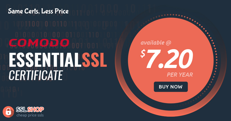 cheap_ssl_shop's tweet image. Purchase Comodo EssentialSSL Certificate at the Lowest Price of $7.20/yr - bit.ly/3b0mnDI

#comodo #essentialssl #sslcertificate #cheapsslshop #cheapssl