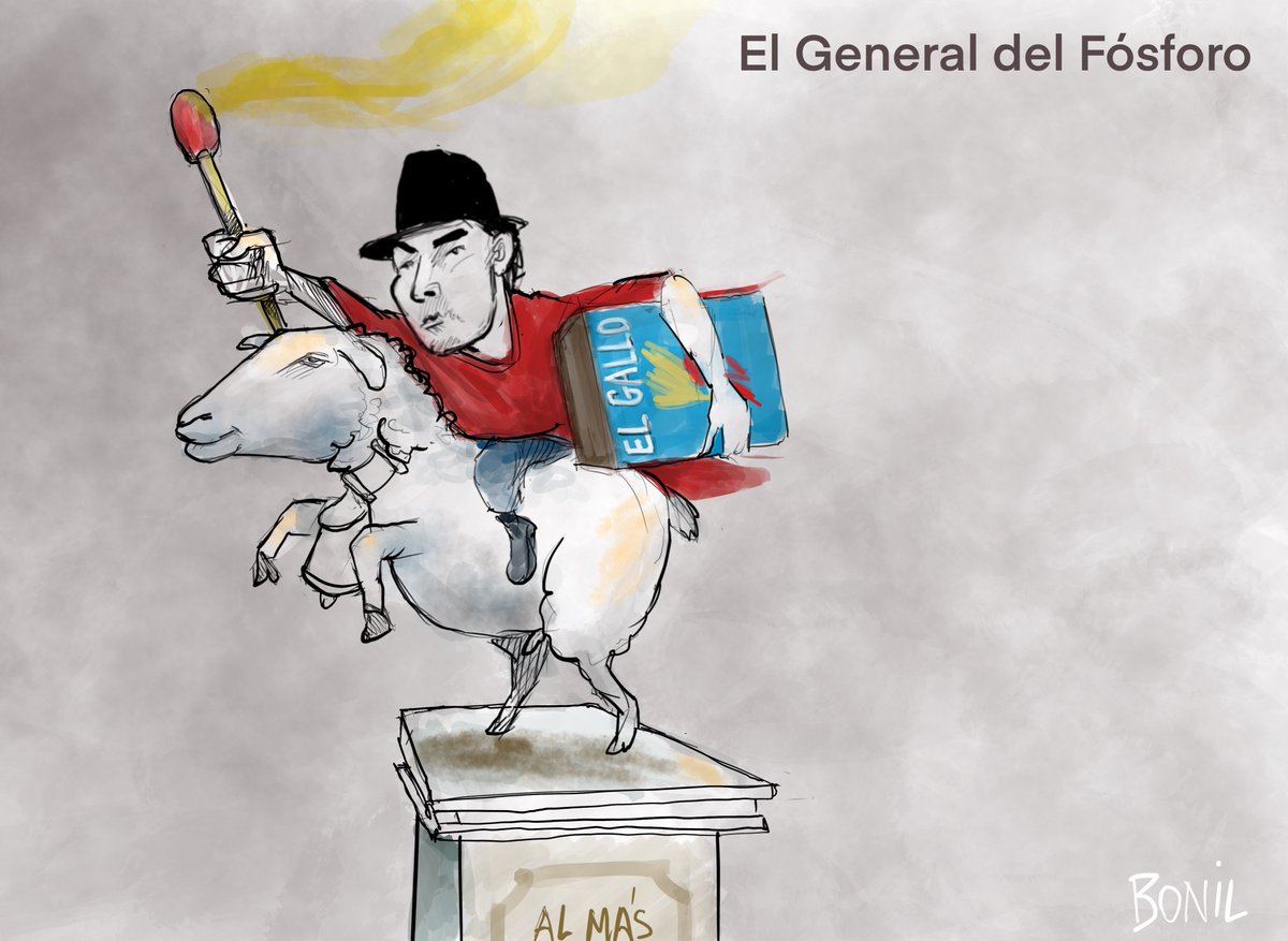 bonilcaricatura's tweet photo. Leonidas Iza. https://t.co/a7rPHNGFuM