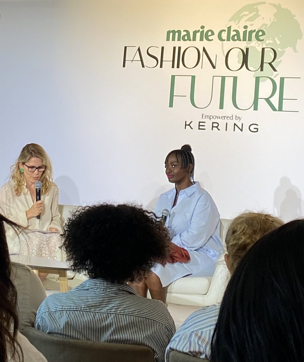 Discussion - sur les peuples fragilisés face au changement climatique - entre <a href="/katellTwit/">Katell Pouliquen</a> et <a href="/aissamaiga/">Aïssa Maïga</a>, actrice, réalisatrice et activiste, auteure notamment du documentaire Marcher sur l’eau. <a href="/keringGroup/">Kering</a> 
#fashionourfuture